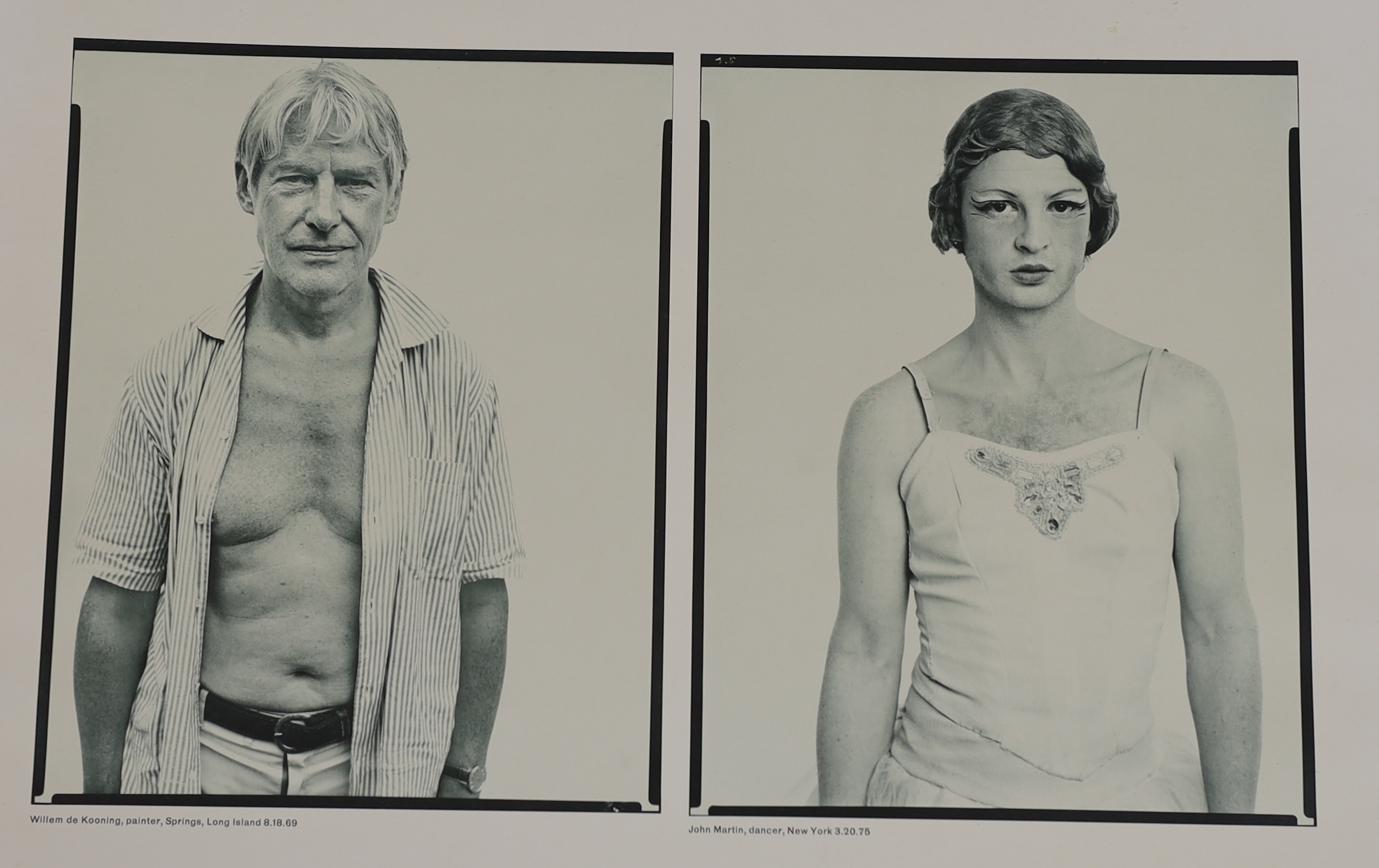 Richard Avedon (American, 1923-2004), 'Richard Avedon, Photographer, 1975 Marlborough Gallery New York', Exhibition poster, 66 x 59.5cm